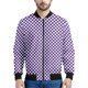 thumbnail image 4 of Chaqueta con cremallera a cuadros con estampado 3D colorido para hombre, sudadera de gran tamaño a la moda, chaquetas de calle para primavera y otoño, abrigos de manga larga, 4 of 5