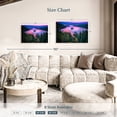 thumbnail image 4 of Elephant Stock Pink Lake Tahoe Wall Art - Horizontal Canvas Wall Art - Living Room Wall Decor - Nature Canvas - Black And Pink Decor - 36" x 24", 4 of 8