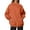 Orange, variant on Fiaer Womens Crew Neck Sweatshirts Long Sleeve Pullover Oversized Loose Fit Comfort Solid Basic Tops with Pocket White XL