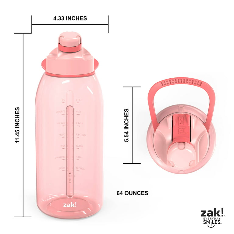 Zak Designs Modern Sonic 25 Fluid Ounce Plastic Water Bottle with