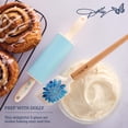 thumbnail image 3 of Dolly Parton Mini Spatula and Rolling Pin Set, Blue, 3 of 11