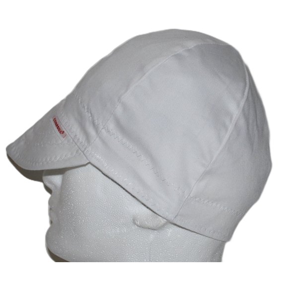 Gorro de soldadura Comeaux Caps reversible blanco liso tamaño 7 1/8