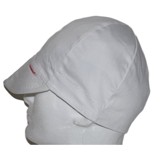 Gorro de soldadura Comeaux Caps reversible blanco liso tamaño 7 1/8