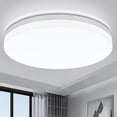 thumbnail image 3 of Lámpara de techo LED redonda ultrafina IRALAN, iluminación para dormitorio, pasillo, baño, sala de estar, blanco neutro, blanco frío, blanco cálido, 48 W, 36 W, 24 W, 18 W, 3 of 5