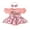 Pink, variant on Bagilaanoe Newborn Baby Girl Rompers Dress Letter Print Short Sleeve Skirt Bodysuit 3M 6M 9M 12M 18M Infant Patchwork One Piece Jumpsuit
