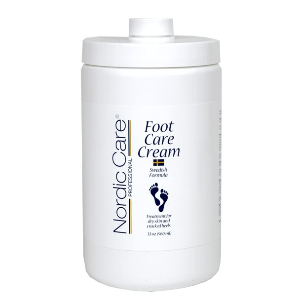 Crema para pies de Nordic Care para piel seca y talones agrietados 32 oz con bomba