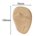 thumbnail image 4 of 2Pcs Metatarsal Pads, Reduce Breathable Absorb Sweat Forefoot Pads Men Light Yellow, 4 of 6