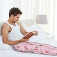 thumbnail image 6 of Picia Floral Strawberr Mens Soft Woven Cotton Elastic Waistband Sleep Pajama Pant Lounge Sleep Pant With Pockets And Drawstring-Medium, 6 of 9