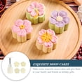 thumbnail image 4 of 1 Set of Manual Green Bean Cake Baking Molds Hand Pressed Mooncake Molds (White), 4 of 8