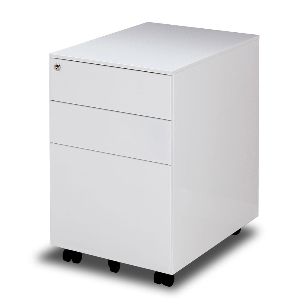 Mobile Filing with Casters 3 Drawers File Home Office