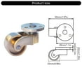 thumbnail image 5 of Solid Brasses Swivels Casters with Quiet Roll Heavy Type Furniture Wheel, 5 of 7
