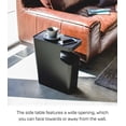 thumbnail image 5 of Yamazaki Home Side Table Trash Can, Black, ABS Plastic, 4 gallons, 15 liters, No Assembly, 5 of 7