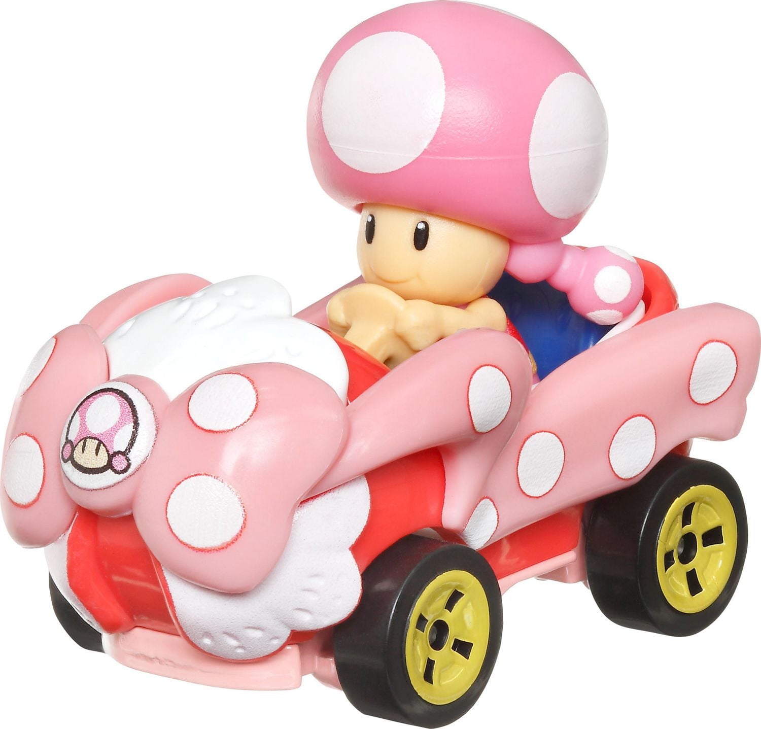 Mario Kart Character And Karts As Hot Wheels 1:64 Die-Cast Cars - Toadette Birthday Girl
