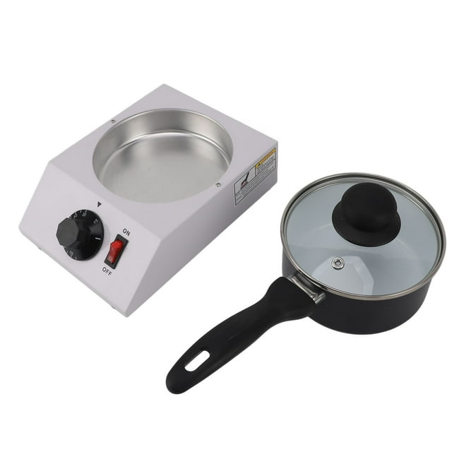 Manual Control Chocolate Melting Machine, 1kg Capacity, Non Stick, Multi Functional Use with Coffee Butter Wine Cream Milk, Waterless