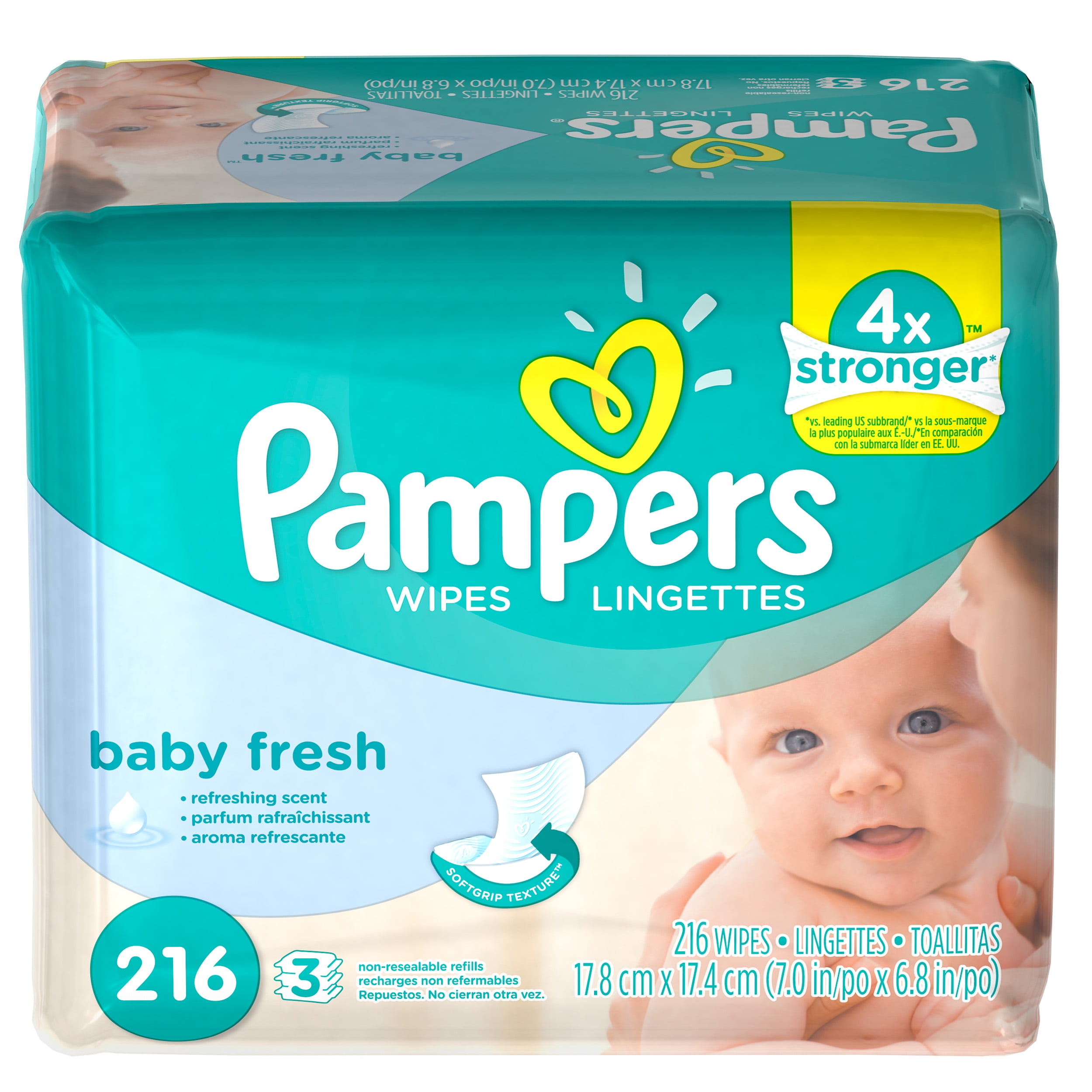 Pampers Baby Wipes Baby Fresh 3 Refill Packs 216 Total Wipes Walmart Pampers Baby Wipes Baby Fresh 3 Refill Packs 216 Total Wipes Walmart