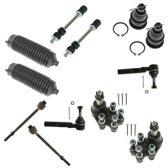 TRQ Tie Rod Ball Joint Sway Bar Link 12pc Kit for Sierra Silverado 1500 2WD PSA58894