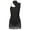 Black, variant on CHICTRY Womens Sleeveless Latin Dance Leotard Sequins Bodice Tassels Dance Dress Jazz Cha-cha Dancewear Silver XL