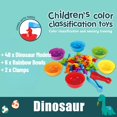 thumbnail image 1 of Juguetes de conteo de arcoíris Montessori para niños, cognición Animal, clasificación de colores del Arcoíris, juguetes educativos sensoriales de entrenamiento, 1 of 4