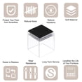 thumbnail image 3 of Protectores de piso para patas de silla Uxcell, tapas de cubierta para patas de silla de fieltro para pisos de madera 0.79"x0.79" 24 piezas, 3 of 7