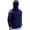 Blue, variant on Men's Geometric Print Sun Hoodie With Built-In Face Mask And Thumbholes Featuring UPF 50 Protection For Fishing Hiking Hunting Army Green L