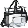 thumbnail image 2 of Ycandiee Clear Bag Stadium Approved, Travel Clear Tote Bags for Stadium Events Sports Concert Festival Work, 2 of 7