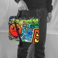 thumbnail image 5 of Lsque Geometry Dash Pattern Laptop Bag – Portable & Slim Single-Shoulder Computer Case with Adjustable Strap, Protective, Lightweight for 13”/14”/15.6” Laptops, 5 of 8
