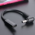 thumbnail image 3 of Kuymtek Adaptador de conector de CC PD USB C hembra a ángulo recto para computadora portátil (4.5x0.6mm) Kuymtek Componentes de la computadora, 3 of 8