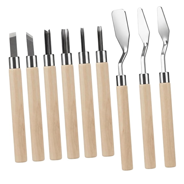 arctrm Wood Carving Kit Color Mixing Scraping Tool for Scraping Oil Colors Smearing