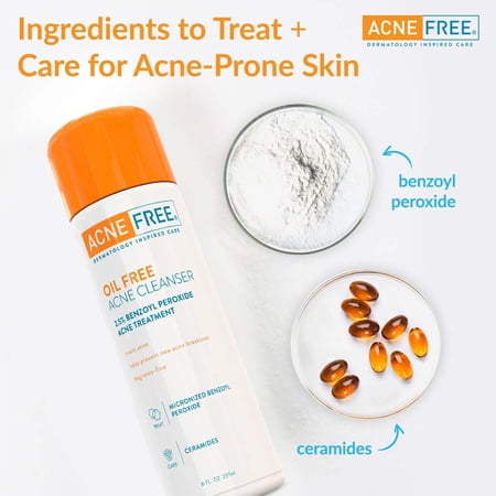 benzoyl peroxide and glycolic acid face wash