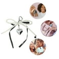 thumbnail image 3 of Unique Bargains 1 Pc Handbag Charms Keychains Ribbon Bow Heart Bag Accessories Black, 3 of 5