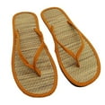 thumbnail image 5 of Women's Lightweight Flip Flops Bamboo Woven Non-Slip Beach Sandals Summer Indoor Outdoor, 5 of 5