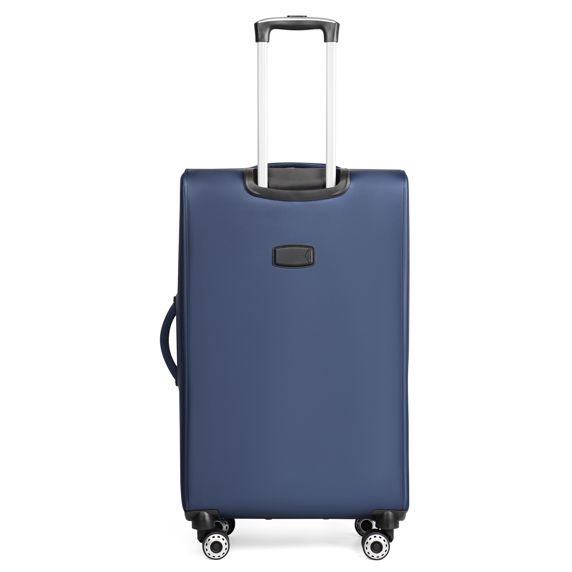 New York Xpress 3-Piece Softside Luggage Set Lightweight Spinner Expandable Suitcases, 20"/24"/28", Navy/Grey, WD8815