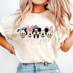 Retro Mickey & Co 1928 Shirt, Vintage Disney Shirt, Mickey And Co, Disneyworld Shirts, Family Mickey And Friends Shirt, Disney Family Shirt