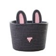 thumbnail image 2 of Bolsa de dulces, linda canasta de conejo de Pascua, bolsa de almacenamiento con orejas de conejo de Pascua, canasta de conejo diseñada a medida, 2 of 11