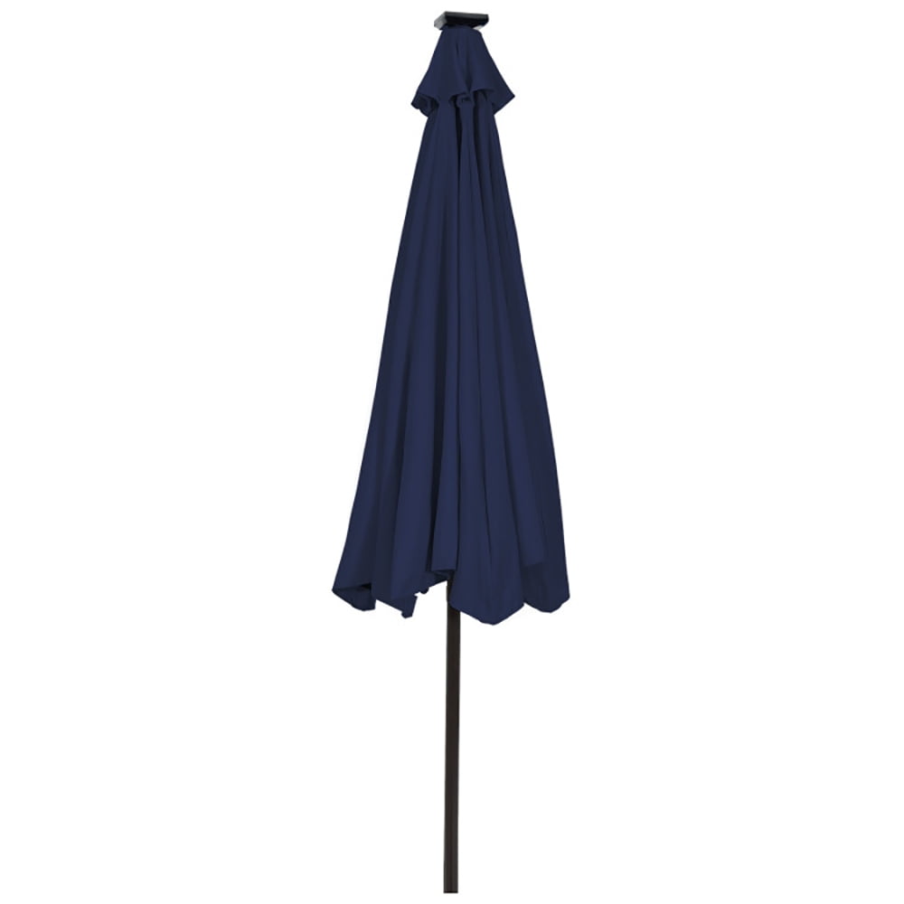 Aimee Lii 9 Feet Solar LED Lighted Patio Market Umbrella Tilt Adjustment Crank Lift, Sunbrella Patio Umbrellas, Blue Aimee Lii 9 Feet Solar LED Lighted Patio Market Umbrella Tilt Adjustment Crank Lift, Sunbrella Patio Umbrellas, Blue