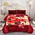 thumbnail image 1 of MERRY HOME Fleece Blanket King Size, Heavy Korean Mink Blanket 85 X 95 Inches- 9 Lbs, Soft and Warm, Thick Raschel Printed Mink Blanket for Autumn,Winter, 1 of 6