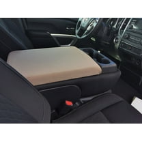 Auto Console Covers- Fits the Nissan Titan 2010-2024 ( with 40/20/40 6 passenger seating) Center Console Armrest Cover Waterproof Neoprene Fabric (Tan)