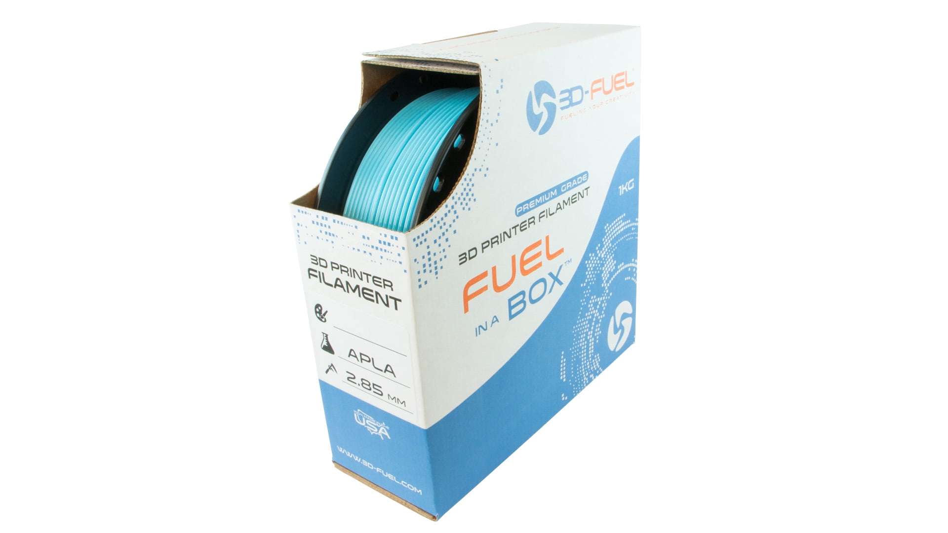 3D-Fuel WorkDay PLA Electric Blue 1.75mm 1kg 3D Filament Diameter Tolerance +/- 0.05mm
