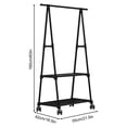 thumbnail image 3 of EGNMCR Office & Stationery Floor-standing Coat Rack With Shelves Multi-Functional Storage For Bedroom And Living Room Corner Organizer, 3 of 9