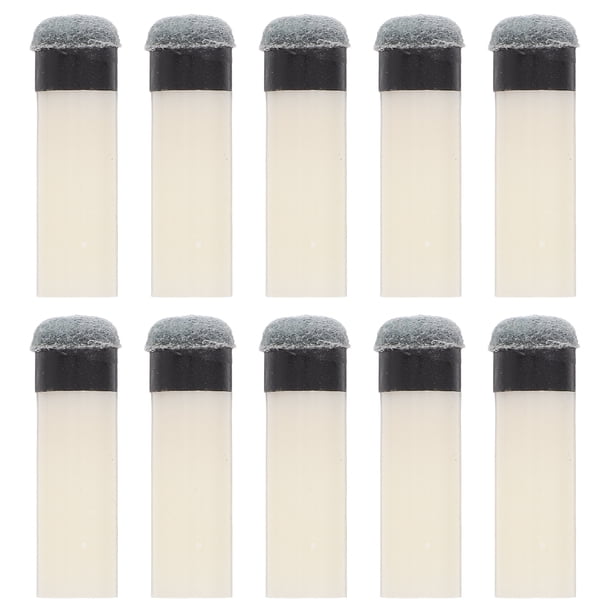 10 puntas de repuesto para taco de billar, atornilladas, accesorios para mesa de billar de 10 mm