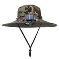 thumbnail image 2 of Xihbxyly Ofertas Del Prime Day de Hoy Sombrero de Pesca Al Aire En Ventilador Solar: Ventilador Multifuncional de Carga Solar y Usb, Sombrero En Pesca Grande Desmontable para Verano Al Aire Libre, So, 2 of 7