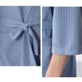 thumbnail image 3 of thinsony Femmes Robe de Bain d'Absorption d'Eau Solide Gaufres Peignoir Spa Robe de Soirée, 3 of 5