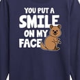 thumbnail image 3 of Instant Message - You Put A Smile On My Face - Toddler & Youth Long Sleeve Graphic T-Shirt, 3 of 6