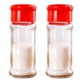 thumbnail image 1 of 2 tarros de especias, botellas de vidrio para condimentos de 80 ml, botellas redondas para especias con tapas de plástico herméticas con tapas agitadoras, 1 of 5