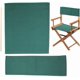 thumbnail image 1 of Funda de repuesto para silla de director de cine, de lona verde, de 19 a 20 x 7 a 15 pulgadas, con asiento y respaldo, incluye dos varillas de madera, fácil de limpiar y plegable., 1 of 9