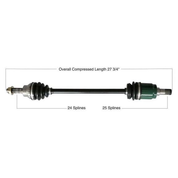 Tytaneum 813-0072 Oe Replacement Cv Axle Honda Front Left