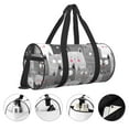thumbnail image 5 of Xecao Cats Group print Round Travel Duffel Bag is a foldable gym bag with an inner pocket, perfect for travel sports, 5 of 8