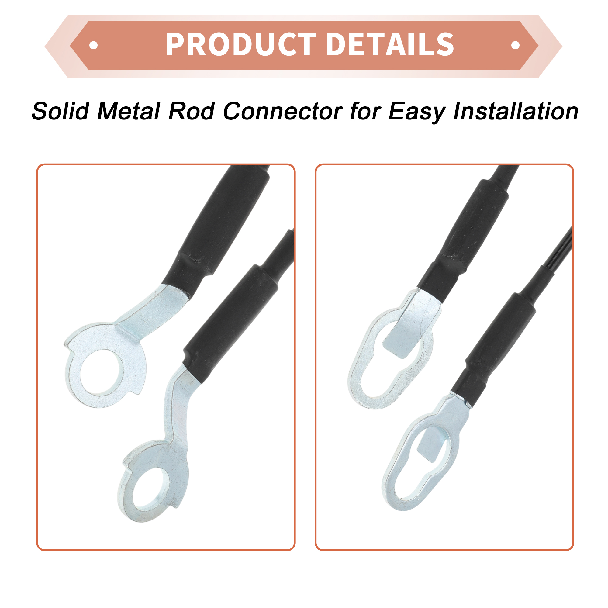 Unique Bargains Great Useful Tailgate Support Cables for Ranger 1983-1992 Lift Cable