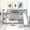 Gray, variant on Full over Full Bunk Bed with Convertible Slide & Ladder, Low-Height Space-Saving Design, Solid Pine Construction, Full-Length Guardrails, Removable & Reversible, No Box Spring Needed, Gray