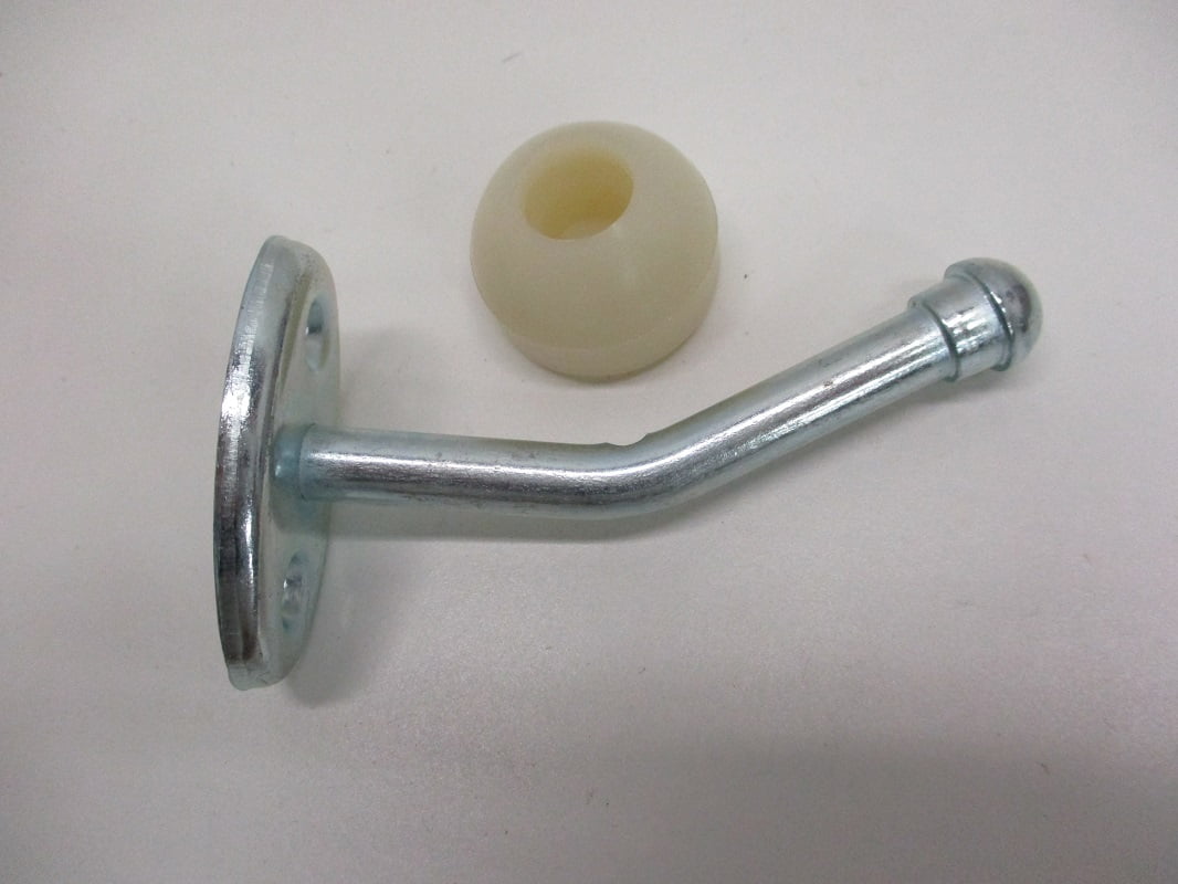 RV Camper Trailer Door Stop / 4" Long Bent Aluminum Doorstop With